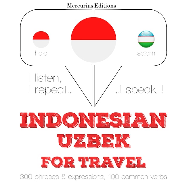 Book cover for kata perjalanan dan frase dalam Uzbek