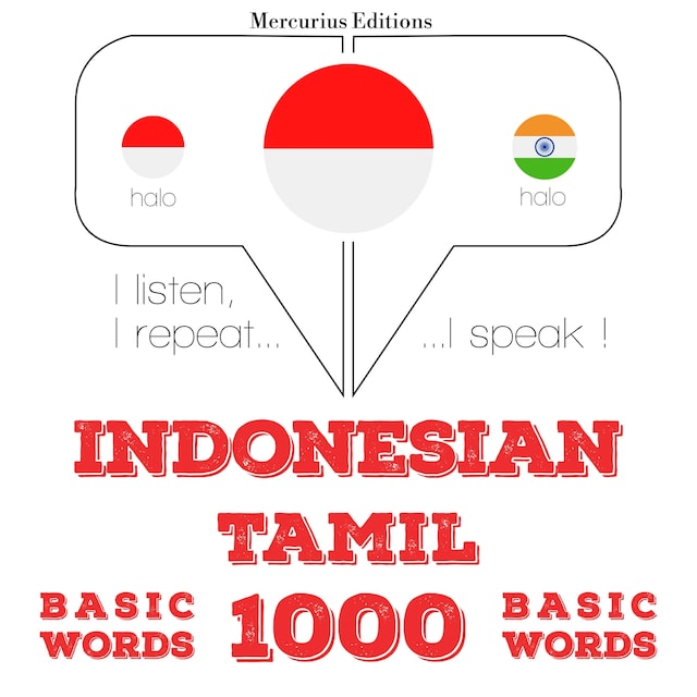 Boekomslag van 1000 kata-kata penting di Tamil