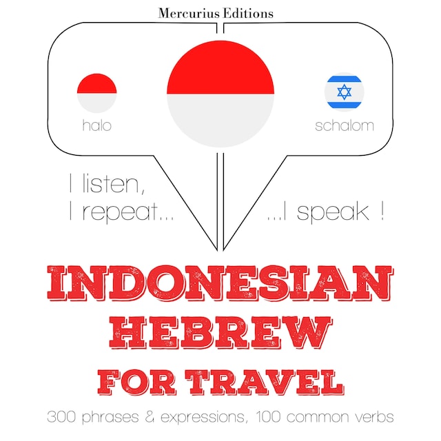 Book cover for kata perjalanan dan frase dalam bahasa Ibrani