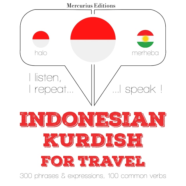 Book cover for kata perjalanan dan frase dalam Kurdi
