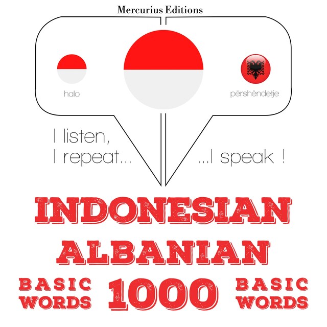 Book cover for 1000 kata-kata penting di Albania
