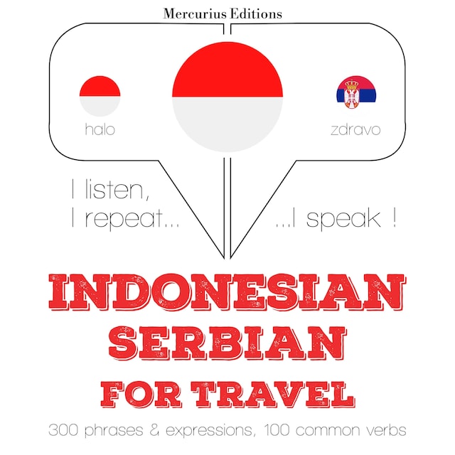 Book cover for kata perjalanan dan frase dalam Serbia