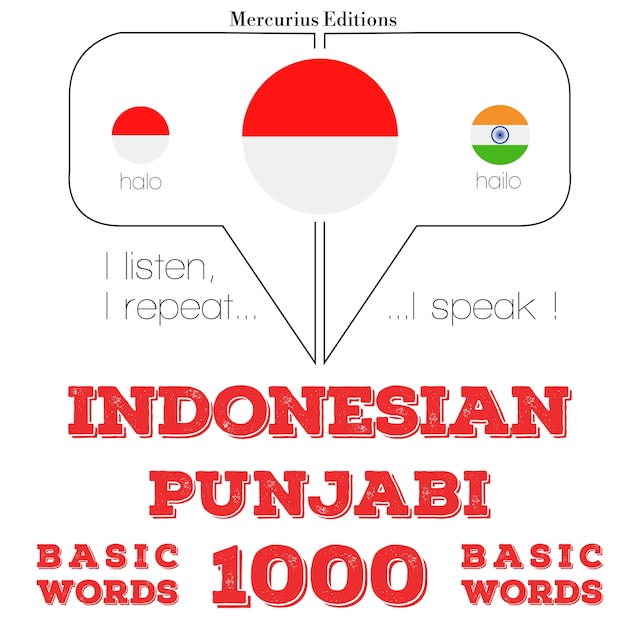 Boekomslag van 1000 kata penting dalam Punjabi