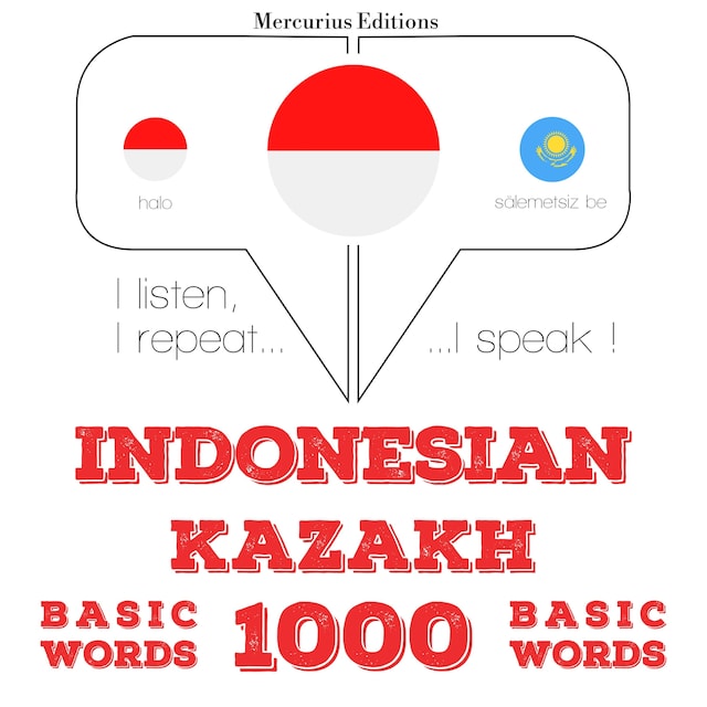 Book cover for 1000 kata-kata penting di Kazakhstan