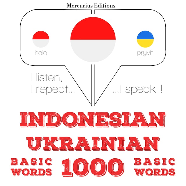 Book cover for 1000 kata-kata penting di Ukraina