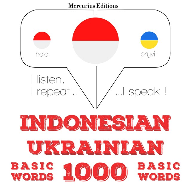 Book cover for 1000 kata-kata penting di Ukraina