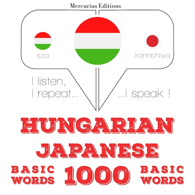 Bogomslag for Magyar - japán: 1000 alapszó