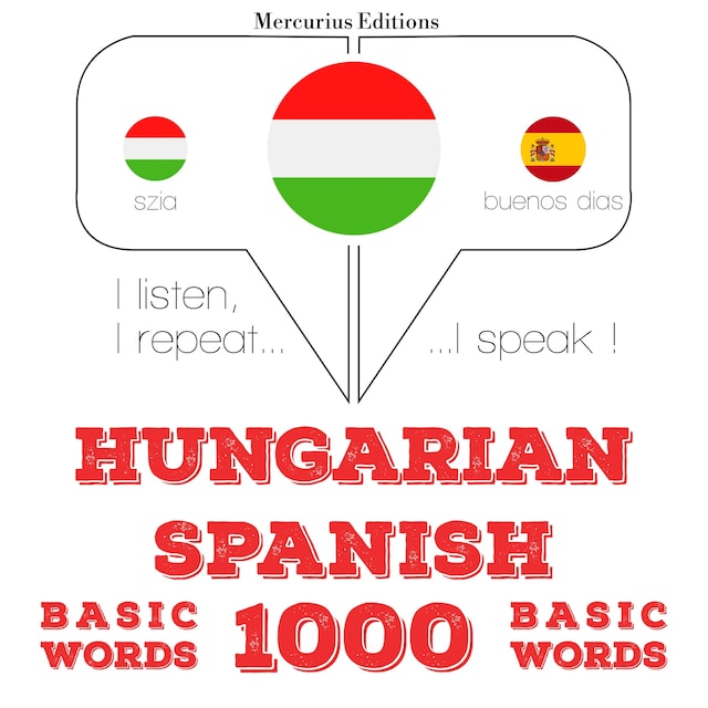 Copertina del libro per Magyar - spanyol: 1000 alapszó
