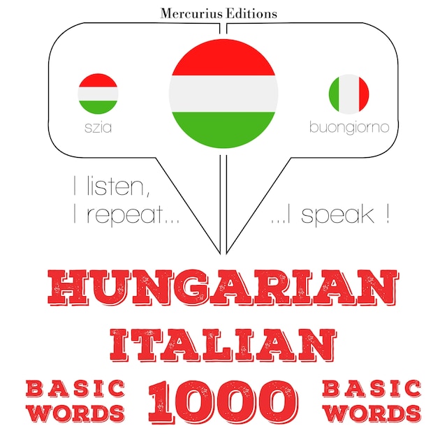 Bokomslag för Magyar - olasz: 1000 alapszó