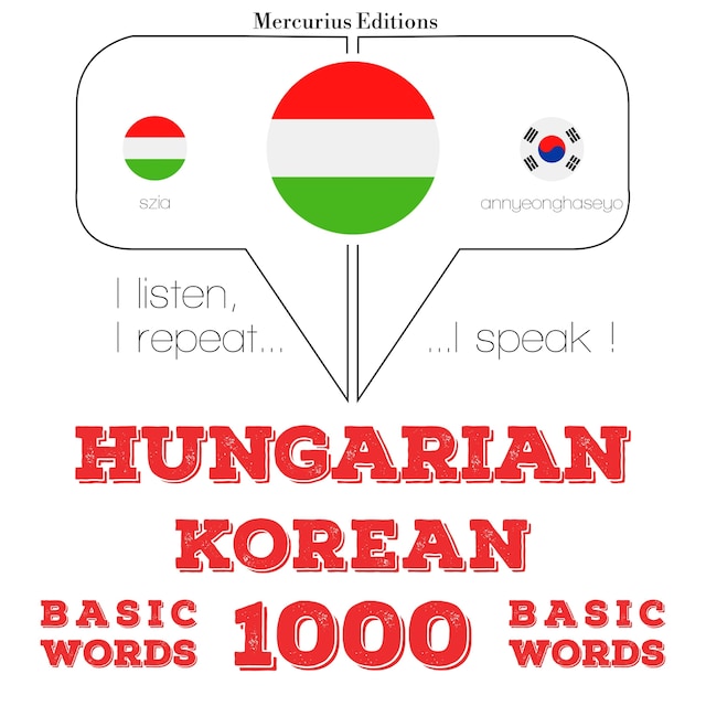 Book cover for Magyar - koreai: 1000 alapszó