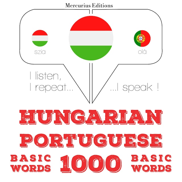 Couverture de livre pour Magyar - portugál: 1000 alapszó