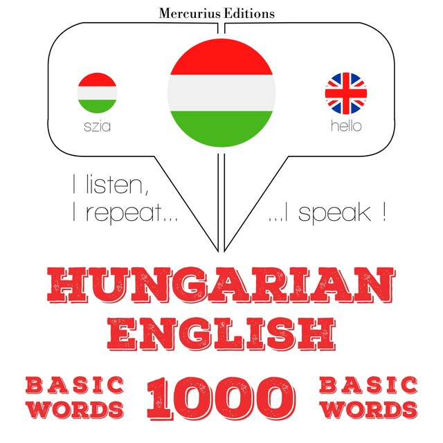 Okładka książki dla Magyar - angol: 1000 alapszó