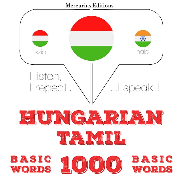 Book cover for Magyar - tamil: 1000 alapszó