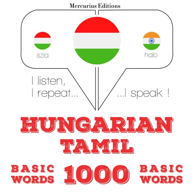 Okładka książki dla Magyar - tamil: 1000 alapszó