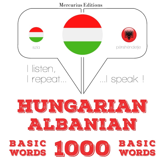 Book cover for Magyar - albán: 1000 alapszó