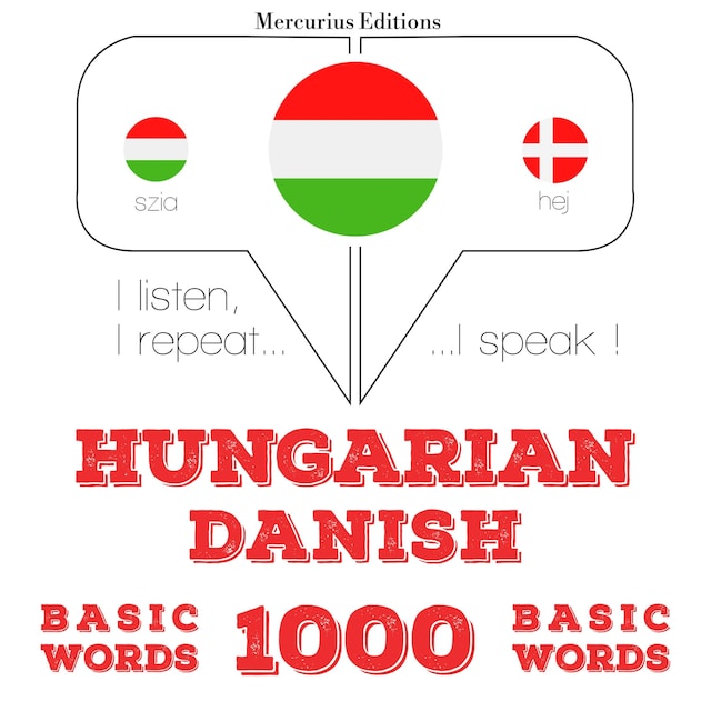 Bokomslag för Magyar - dán: 1000 alapszó