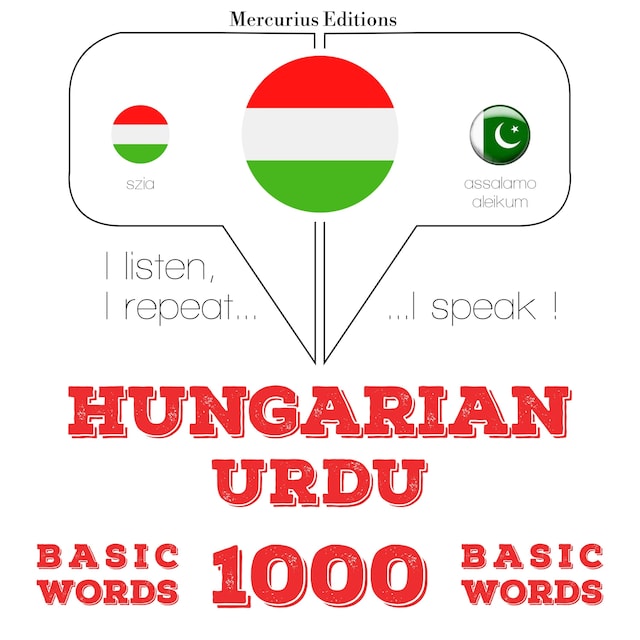 Copertina del libro per Magyar - urdu: 1000 alapszó