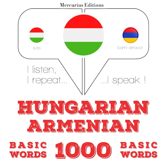 Boekomslag van Magyar - örmény: 1000 alapszó