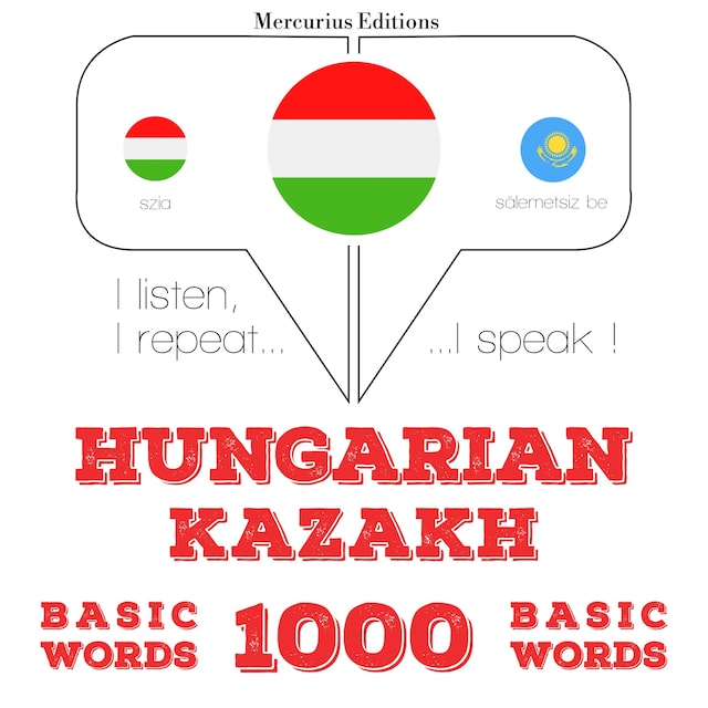 Book cover for Magyar - kazah: 1000 alapszó
