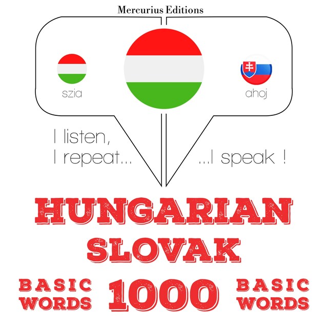 Boekomslag van Magyar - szlovák: 1000 alapszó