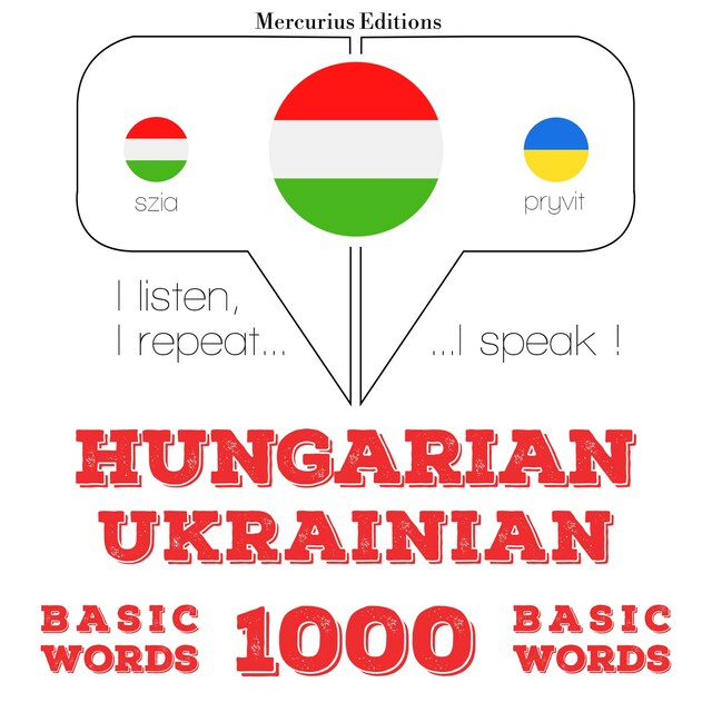 Couverture de livre pour Magyar - ukrán: 1000 alapszó