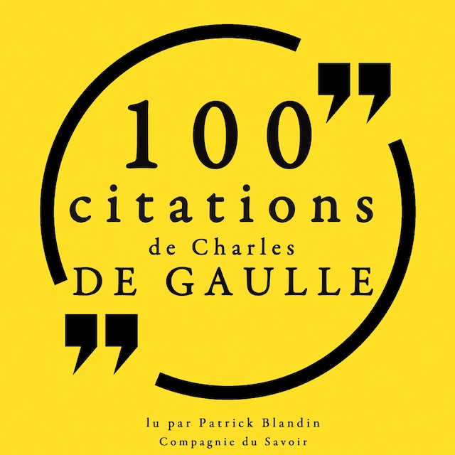 Boekomslag van 100 citations Charles de Gaulle