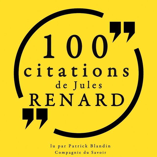 Copertina del libro per 100 citations de Jules Renard