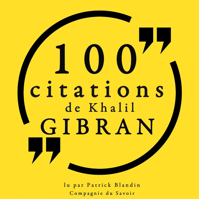 Buchcover für 100 citations de Khalil Gibran