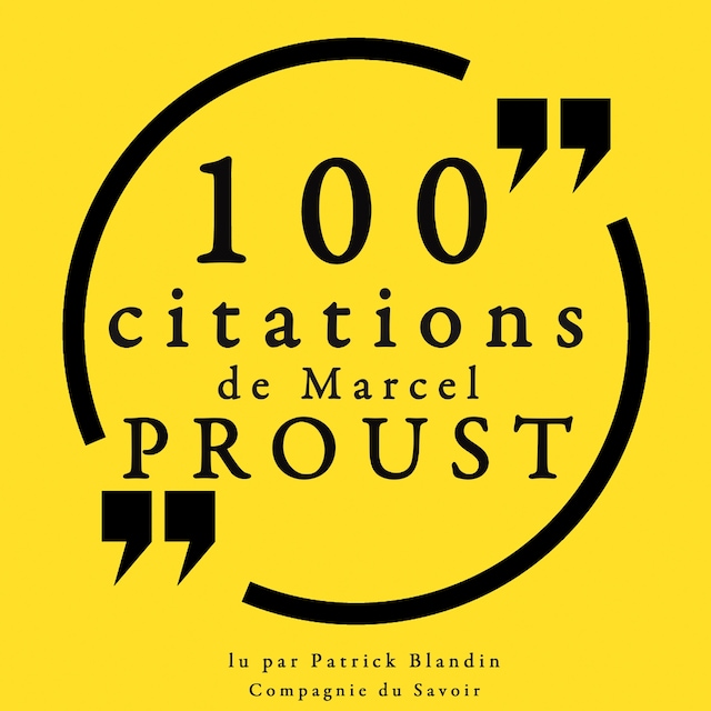 Bogomslag for 100 citations de Marcel Proust