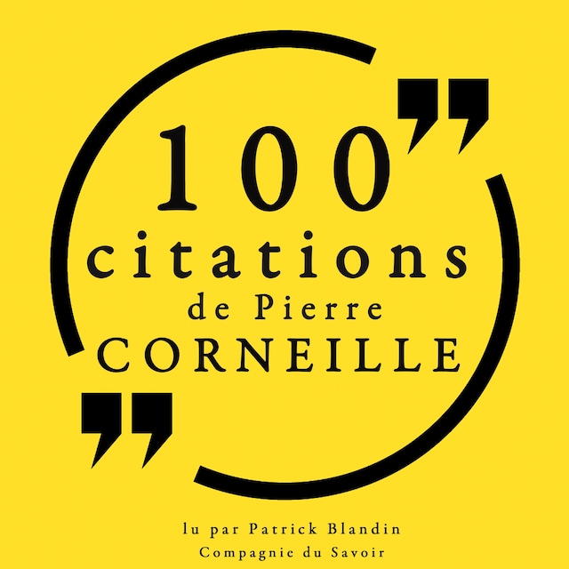 Portada de libro para 100 citations de Pierre Corneille