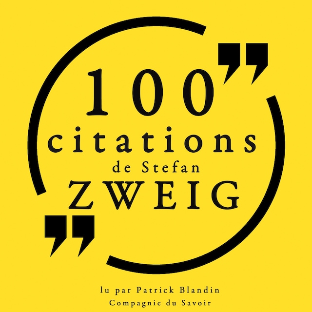 Book cover for 100 citations de Stefan Zweig