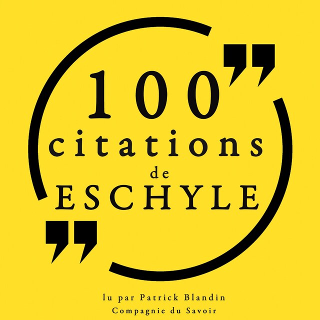 Buchcover für 100 Citations d'Eschyle