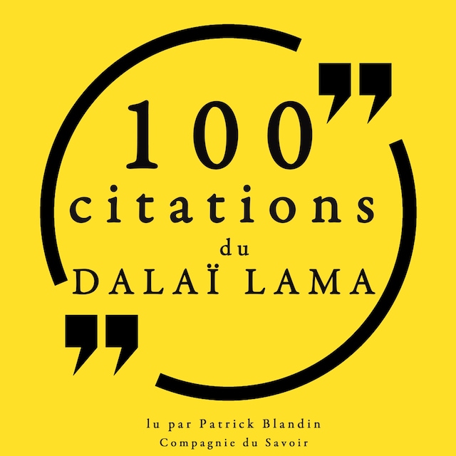Book cover for 100 citations du Dalaï Lama