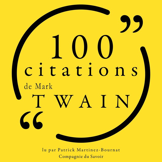 Portada de libro para 100 citations de Mark Twain