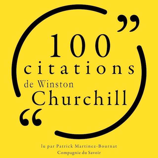 Book cover for 100 citations de Winston Churchill