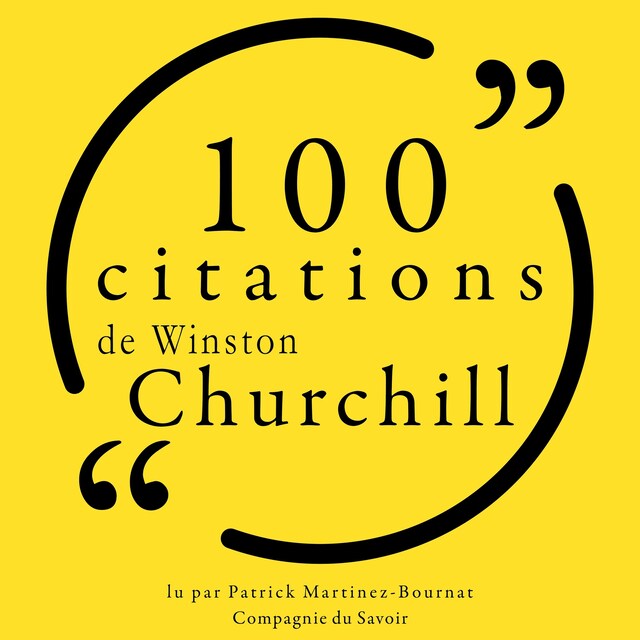 Book cover for 100 citations de Winston Churchill