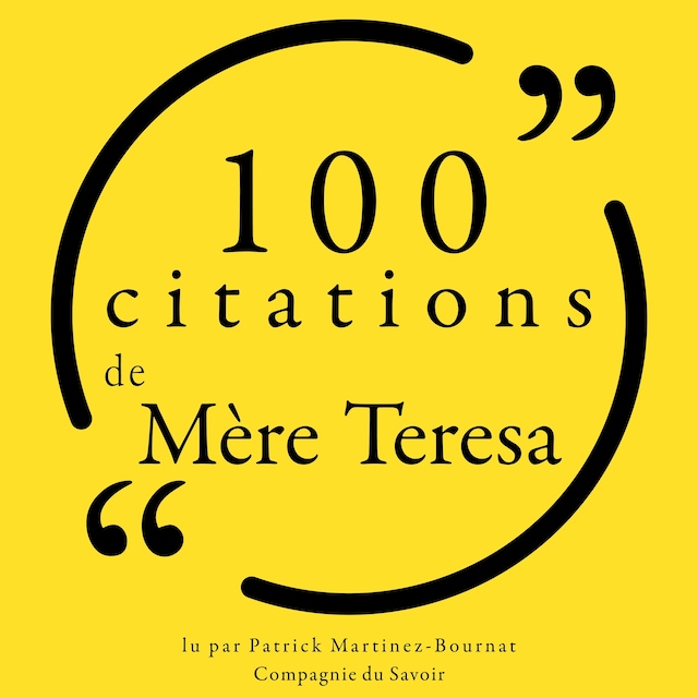 Book cover for 100 citations de Mère Teresa