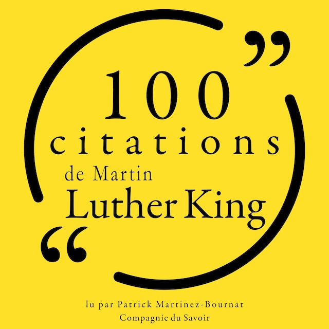 Bokomslag for 100 citations de Martin Luther King Jr.