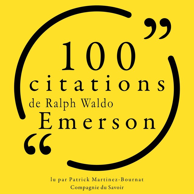 Book cover for 100 citations de Ralph Waldo Emerson