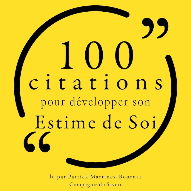 Portada de libro para 100 citations pour développer son estime de soi