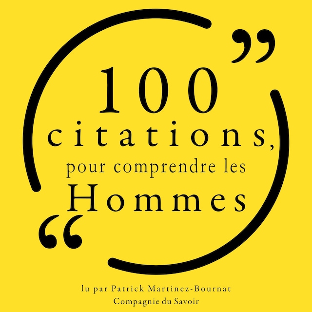 Buchcover für 100 citations pour comprendre les hommes