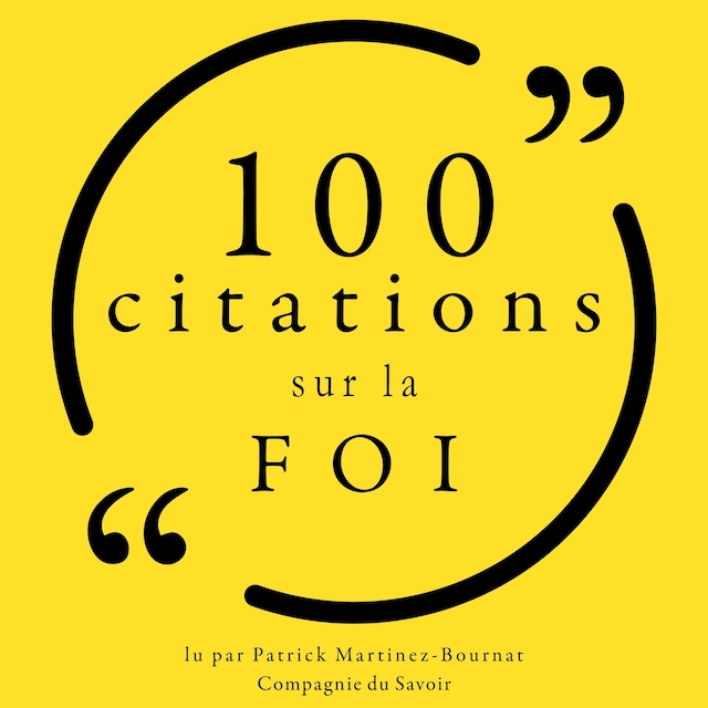 Buchcover für 100 citations sur la foi