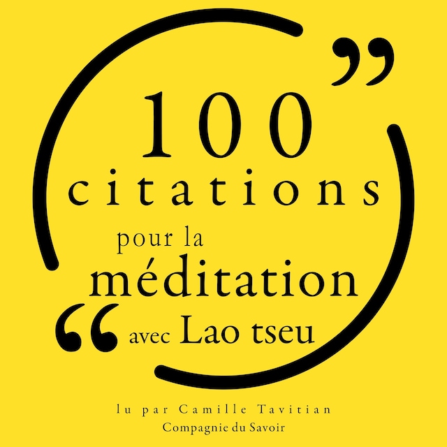 Book cover for 100 citations pour la méditation avec Lao Tseu