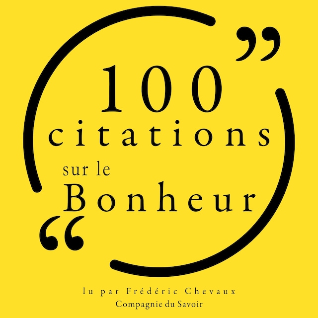 Okładka książki dla 100 citations sur le bonheur