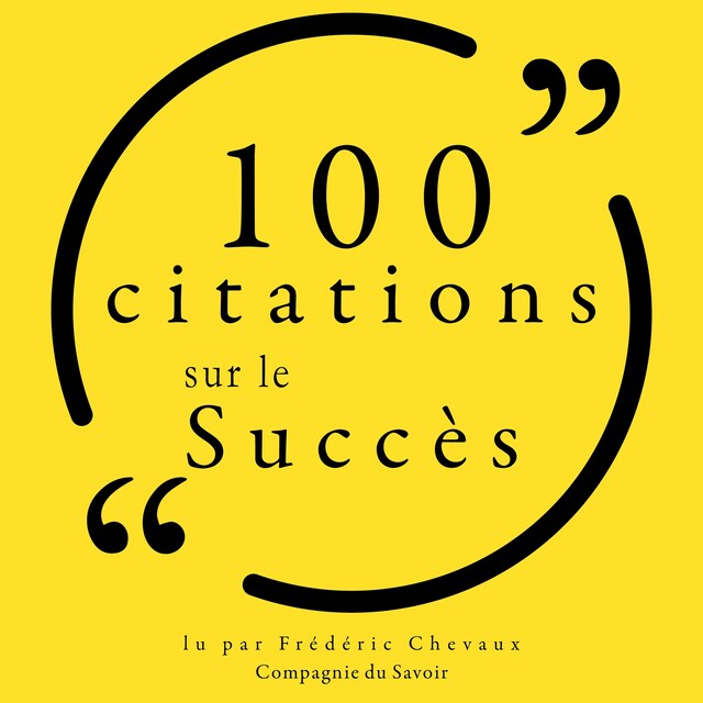Buchcover für 100 citations sur le succès