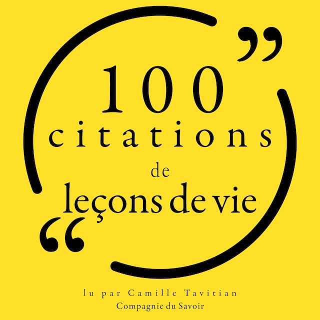 Book cover for 100 citations de leçons de vie