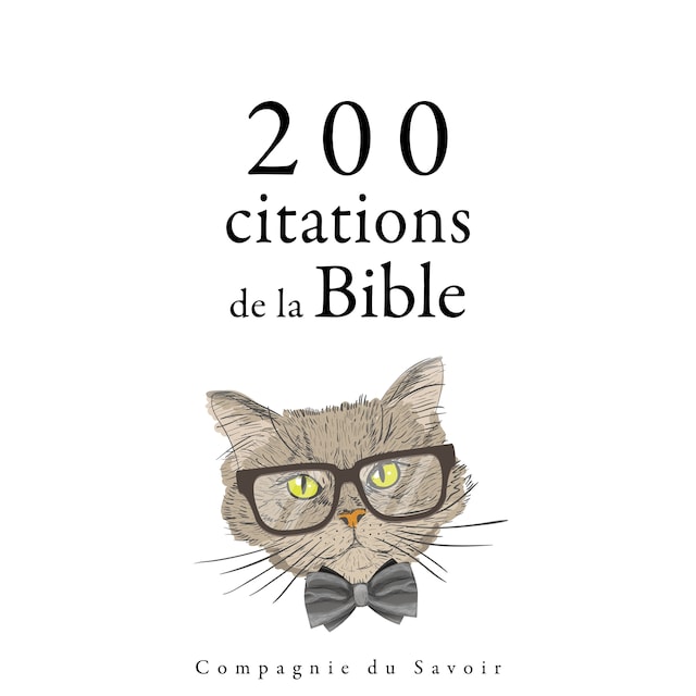 Kirjankansi teokselle 200 citations de la Bible