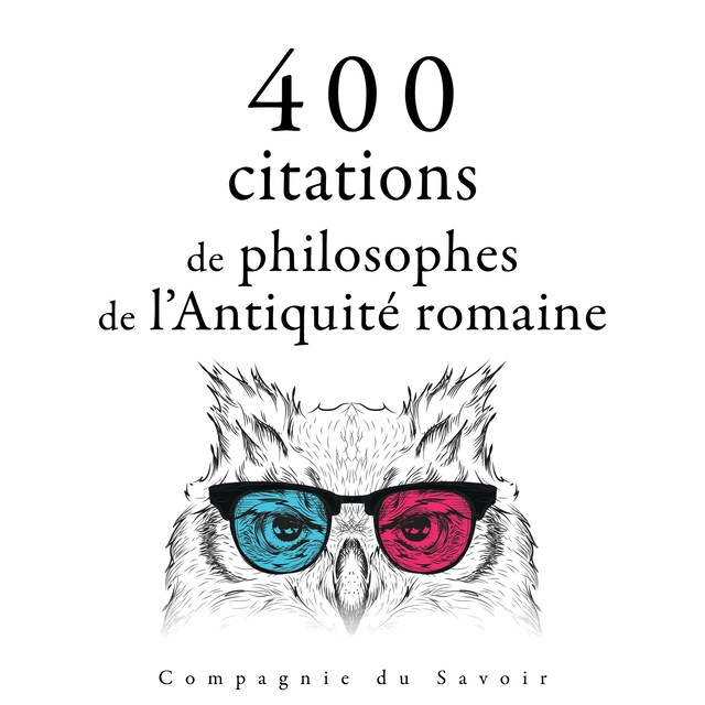 Couverture de livre pour 400 citations de philosophes de l'Antiquité romaine