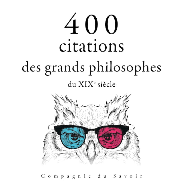 Boekomslag van 400 citations des grands philosophes du XIXe siècle