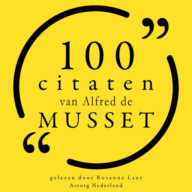Bogomslag for 100 citaten van Alfred de Musset